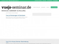 vuejs-seminar.de Webseite Vorschau