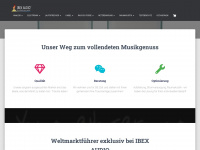 ibex-audio.eu Webseite Vorschau