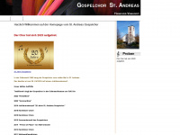 gospelchor-st-andreas.de Webseite Vorschau
