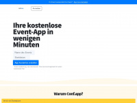 conf.app Webseite Vorschau
