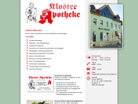 kloster-apotheke-schleusingen.de Webseite Vorschau