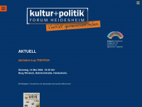 kulturundpolitik.info Webseite Vorschau