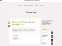 humoresk.wordpress.com Webseite Vorschau