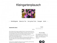 kleingartenplausch.com Webseite Vorschau
