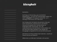 klanghalt.ch Webseite Vorschau