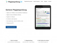 plagiatspruefung24.de Webseite Vorschau