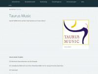 taurus-music.de Webseite Vorschau
