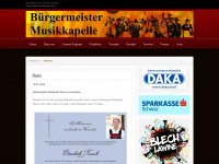 buergermeistermusik.com Webseite Vorschau