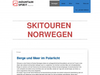 skitouren-norwegen.com Webseite Vorschau