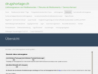 drugshortage.ch Webseite Vorschau