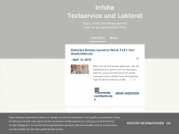 lektorat-infidia.blogspot.com Webseite Vorschau