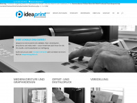 ideaprint.ch Webseite Vorschau
