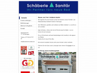 schaeberle-sanitaer.de Webseite Vorschau