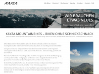 kayza-bikes.com Webseite Vorschau