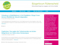 buergerforum-ruettenscheid.de Webseite Vorschau
