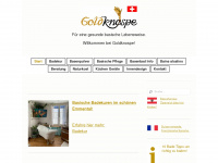 goldknospe.ch Webseite Vorschau