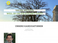 gruene-neusaess2020.de Webseite Vorschau