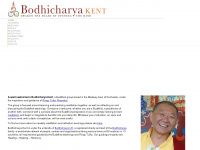 bodhicharya-kent.org Webseite Vorschau