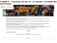 hockey-for-hope.org Webseite Vorschau