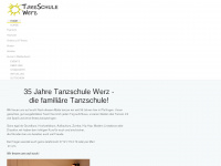 tanzschule-werz.de Webseite Vorschau