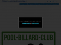 pool-billard-club-bassum.de Webseite Vorschau