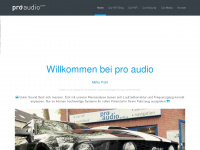 pro-audio-gmbh.com Webseite Vorschau