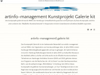 artinfomanagement.wordpress.com Webseite Vorschau