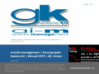 galerie-kit-artinfo-management.blogspot.com Webseite Vorschau