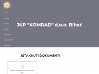 komrad-bihac.ba Webseite Vorschau