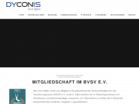 dyconis.de Webseite Vorschau