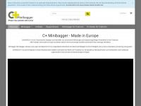 cplus-minibagger.de Webseite Vorschau