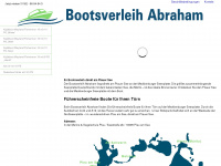 bootsverleih-abraham.de Webseite Vorschau