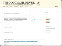 theologische-revue.de Webseite Vorschau