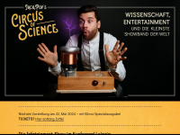 circus-of-science.de Webseite Vorschau