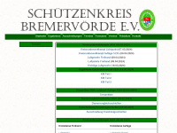 schützenkreis-bremervörde.de Webseite Vorschau