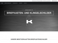 briefkastenschilder-shop.ch Webseite Vorschau