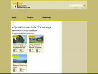 appenzellerwanderwege.ch Webseite Vorschau