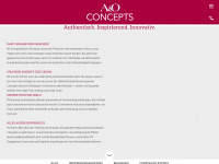 a-o-concepts.ch Webseite Vorschau