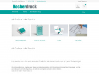 kocherdruck.ch Webseite Vorschau