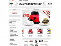 kampfsportshop.com Webseite Vorschau