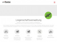 unihome-verwaltung.ch Webseite Vorschau