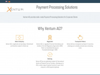 xentum.ch Webseite Vorschau