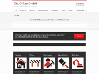cajobau.ch Webseite Vorschau