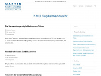 kmu-kapitalmarktrecht.ch Webseite Vorschau