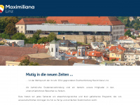 maximiliana-linz.at Webseite Vorschau