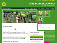 gruene-aidenbach.de Webseite Vorschau