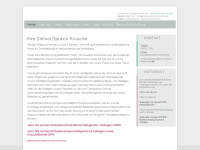 zahnarzt-krusche.de Webseite Vorschau
