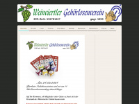 weinviertlergehoerlosenverein.at Webseite Vorschau
