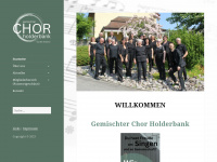 chorholderbank.ch Webseite Vorschau