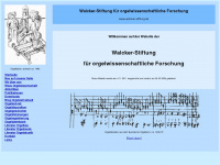 walcker-stiftung.de Webseite Vorschau